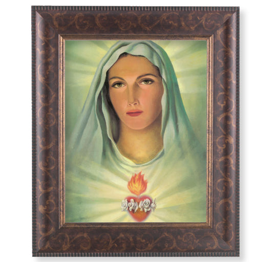 Immaculate Heart of Mary Art-Deco Framed Art