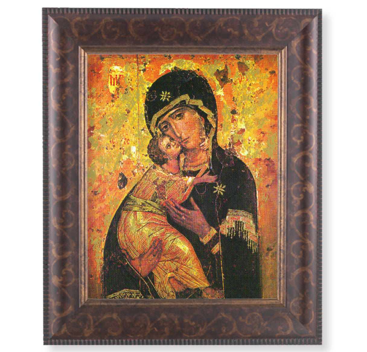 Our Lady of Vladimir Art-Deco Framed Art