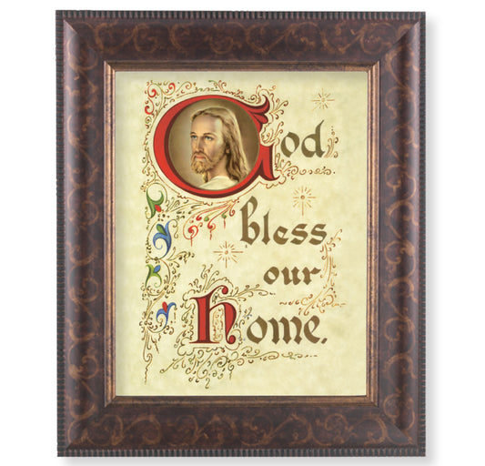 Christ House Blessing Art-Deco Framed Art