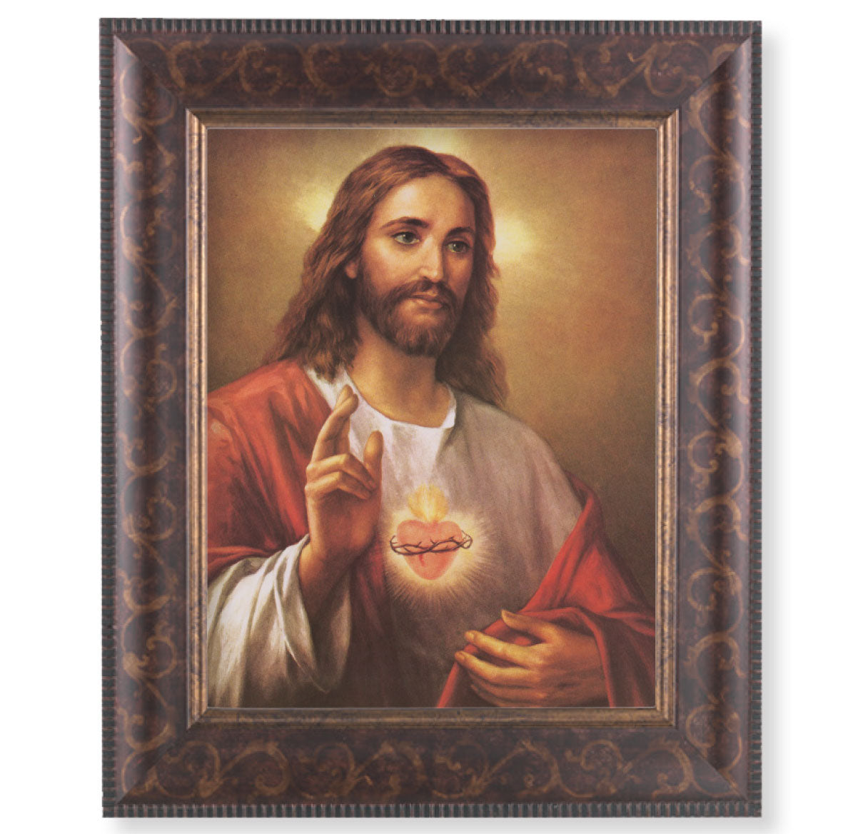 The Sacred Heart of Jesus Art-Deco Framed Art