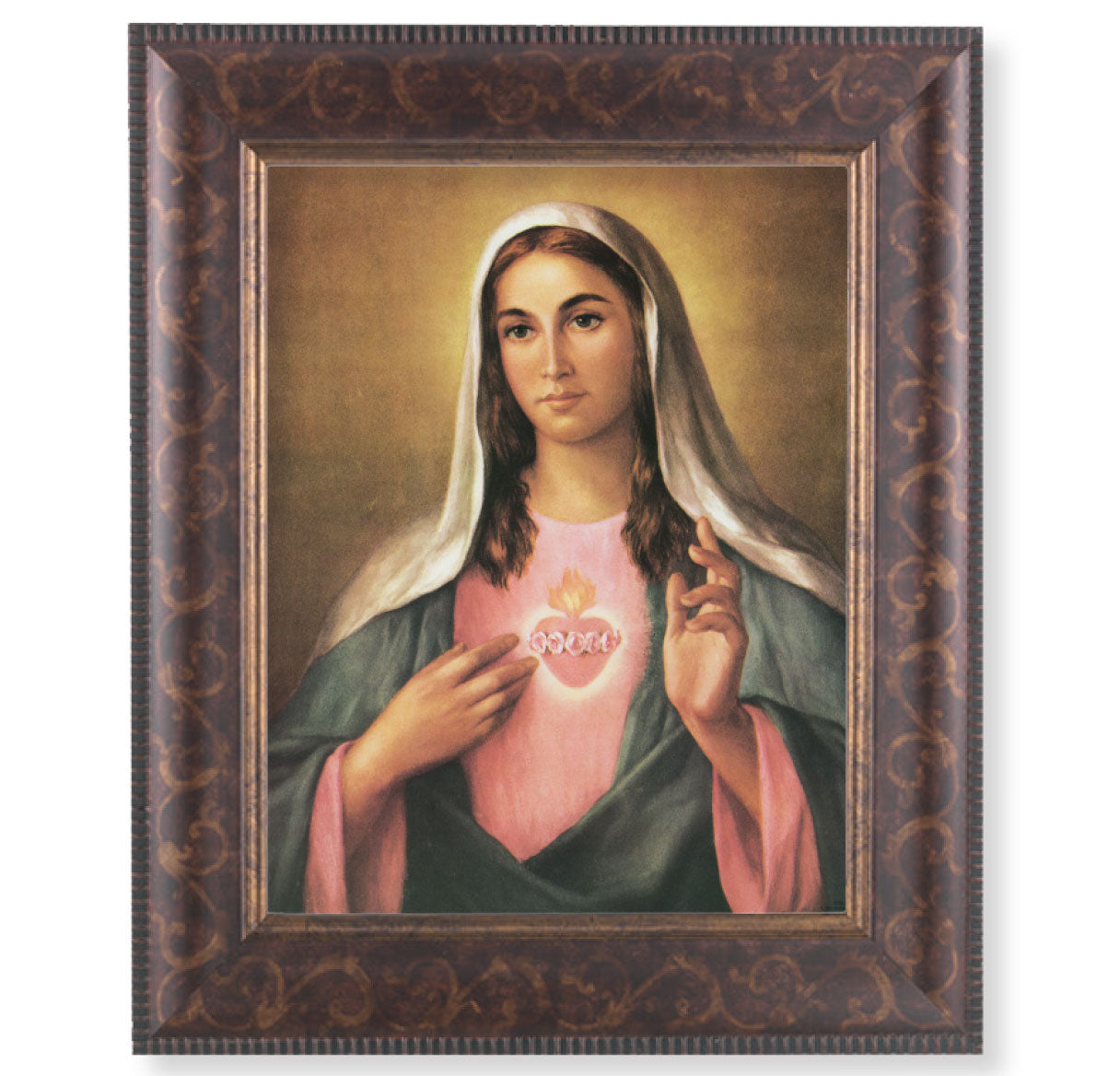 Immaculate Heart of Mary Art-Deco Framed Art