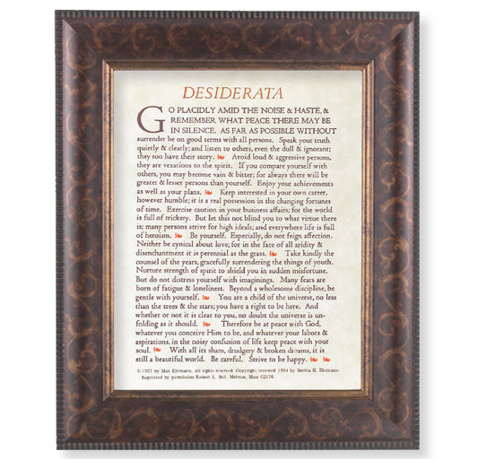 Desiderata Art-Deco Framed Art