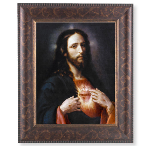 Sacred Heart of Jesus Art-Deco Framed Art