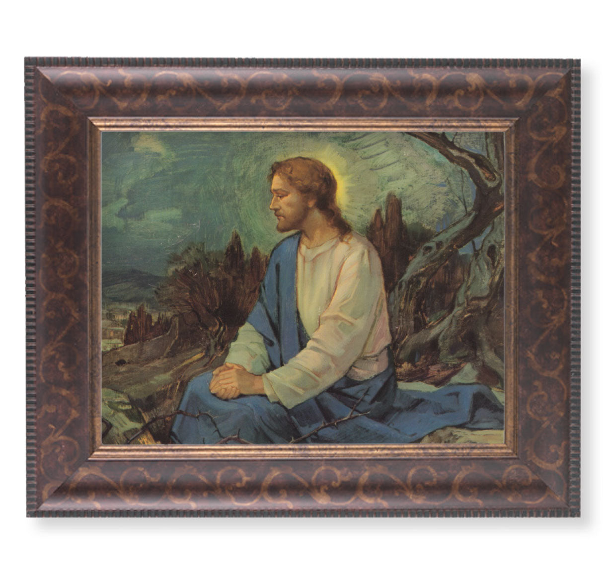 Meditation in the Garden Art-Deco Framed Art