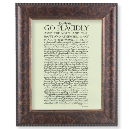 Go Placidly Art-Deco Framed Art