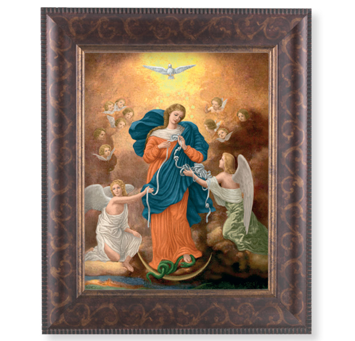 Our Lady Untier of Knots Art-Deco Framed Art