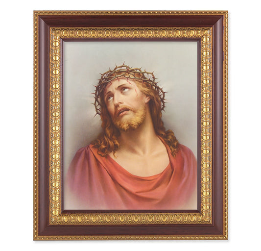 Christ in Agony Cherry Gold Framed Art