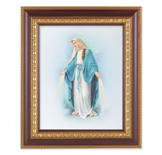 Our Lady of Grace Cherry Gold Framed Art
