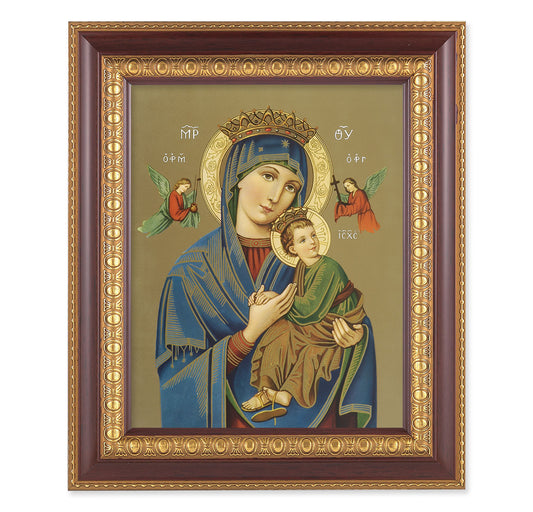 Our Perpetual Help Cherry Gold Framed Art