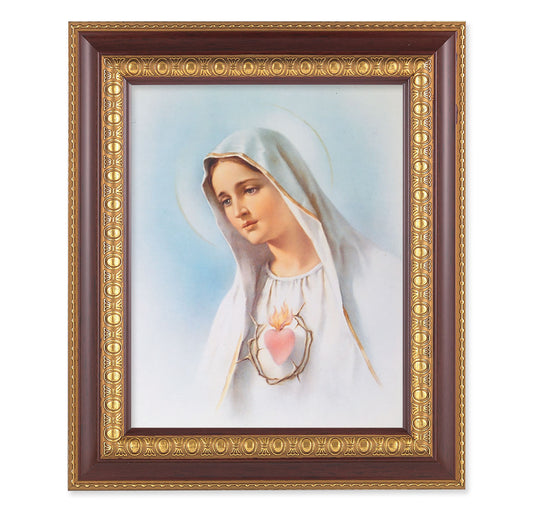 Immaculate Heart of Mary Cherry Gold Framed Art