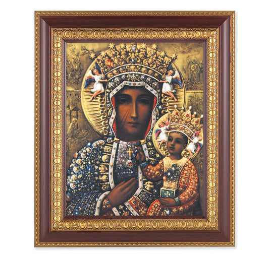 Our Lady of Czestochowa Cherry Gold Framed Art