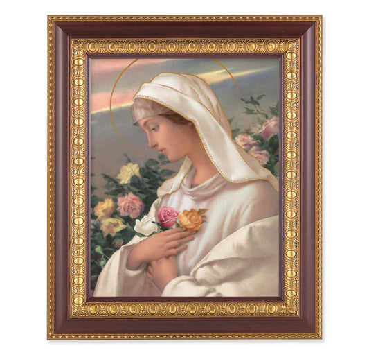 Mystical Rose Cherry Gold Framed Art