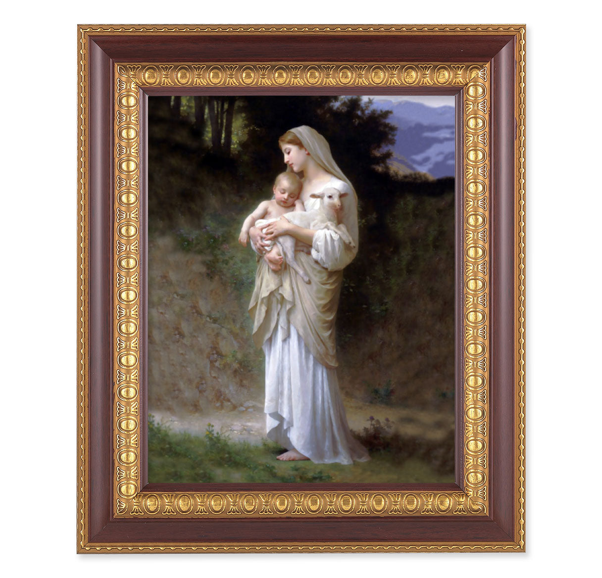 Divine Innocence Cherry Gold Framed Art
