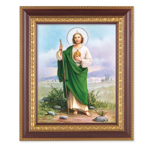 St. Jude Cherry Gold Framed Art