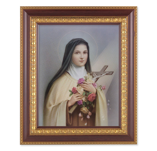 St. Therese Cherry Gold Framed Art