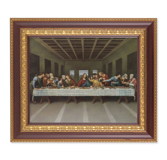 Last Supper Cherry Gold Framed Art