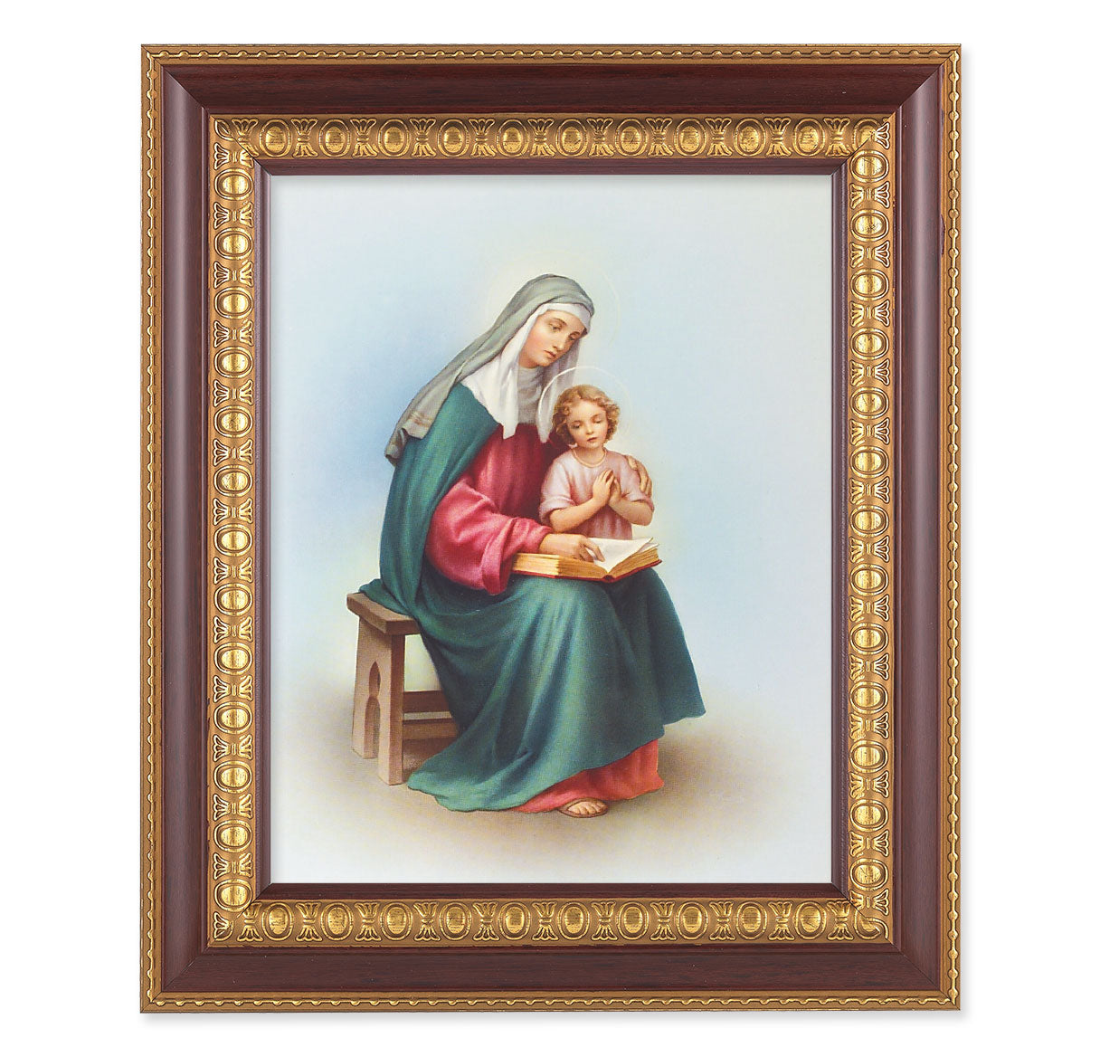 St. Anne Cherry Gold Framed Art