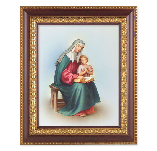St. Anne Cherry Gold Framed Art