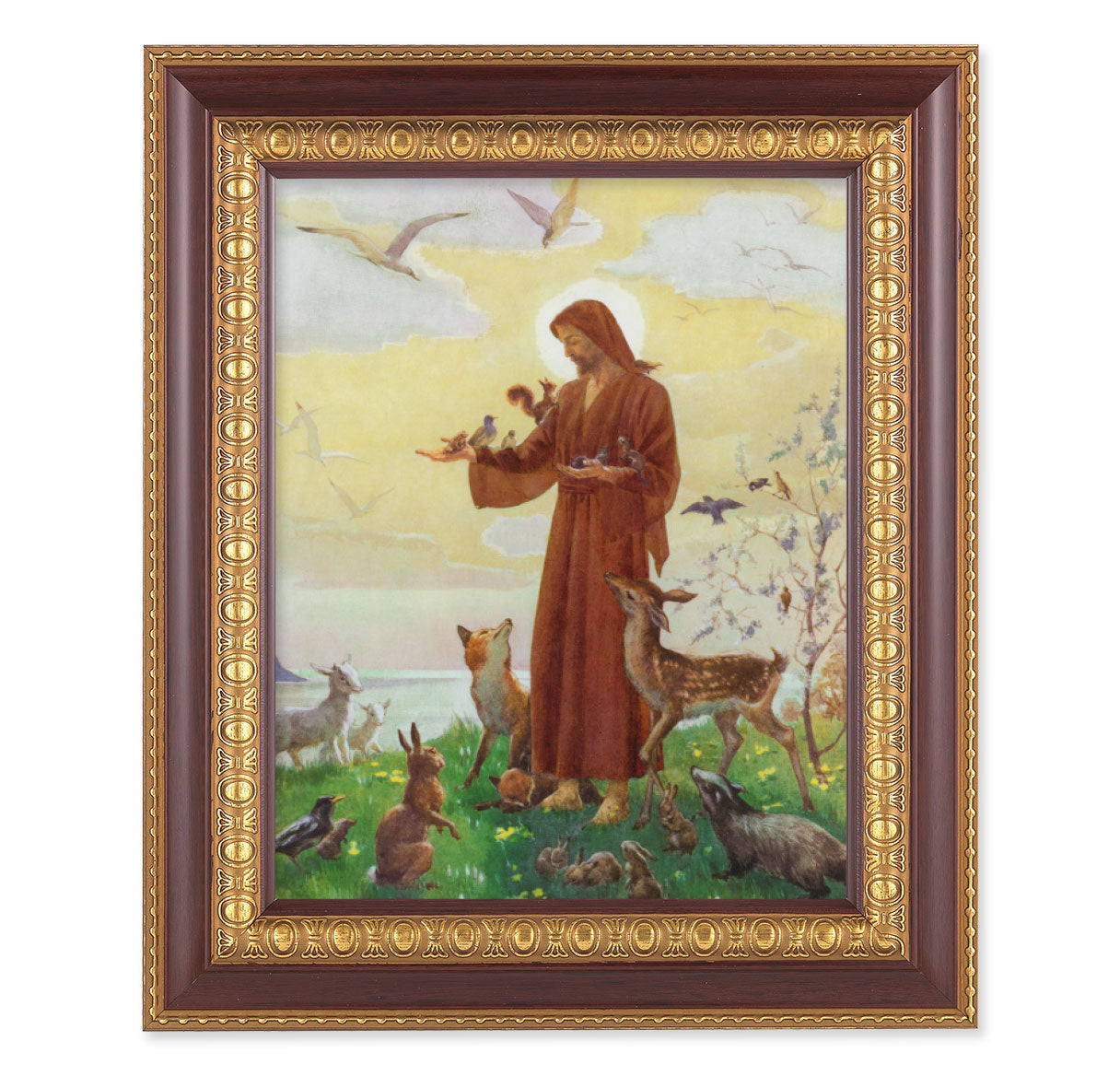 St. Francis Cherry Gold Framed Art