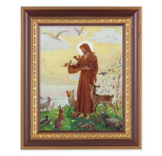 St. Francis Cherry Gold Framed Art