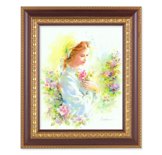 Mystical Rose Cherry Gold Framed Art