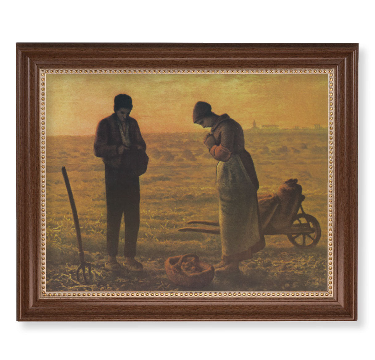 The Angelus Dark Walnut Framed Art