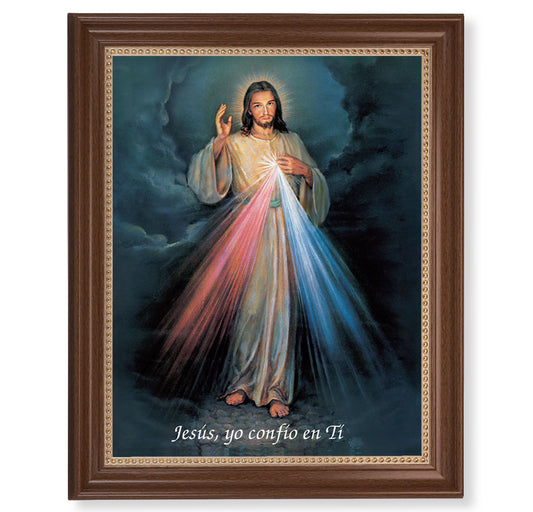 Divine Mercy (Spanish) Dark Walnut Framed Art