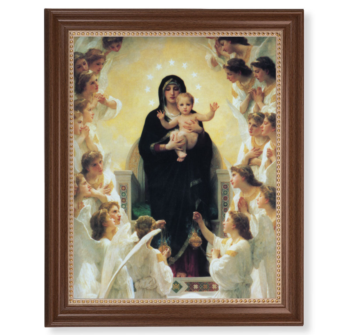 Queen of the Angels Dark Walnut Framed Art