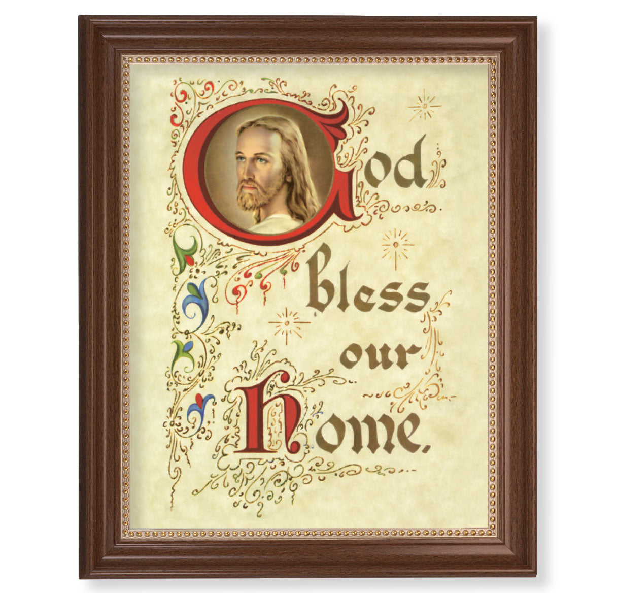 House Blessing  Dark Walnut Framed Art