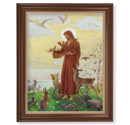 St. Francis Dark Walnut Framed Art