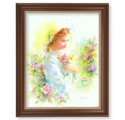 Mystical Rose Walnut Framed Art