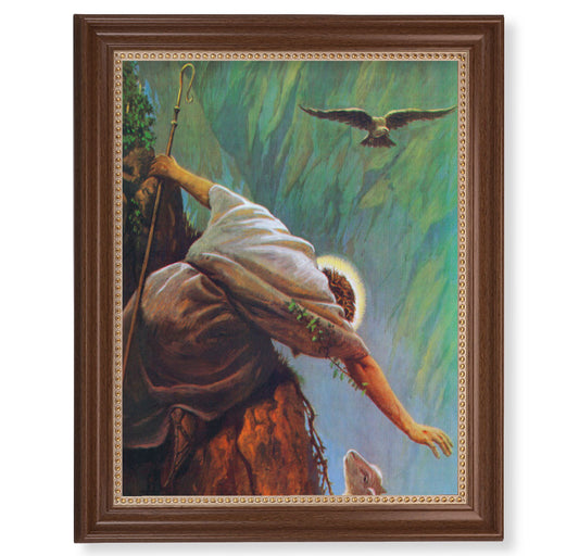 The Lost Sheep Dark Walnut Framed Art