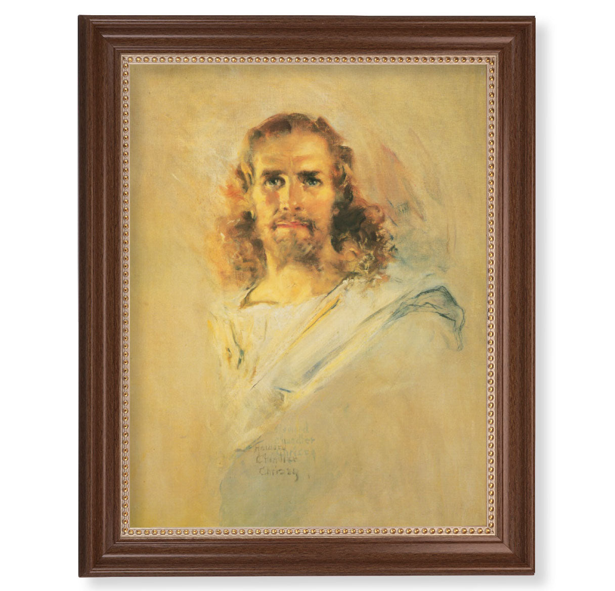 Our Lord Dark Walnut Framed Art