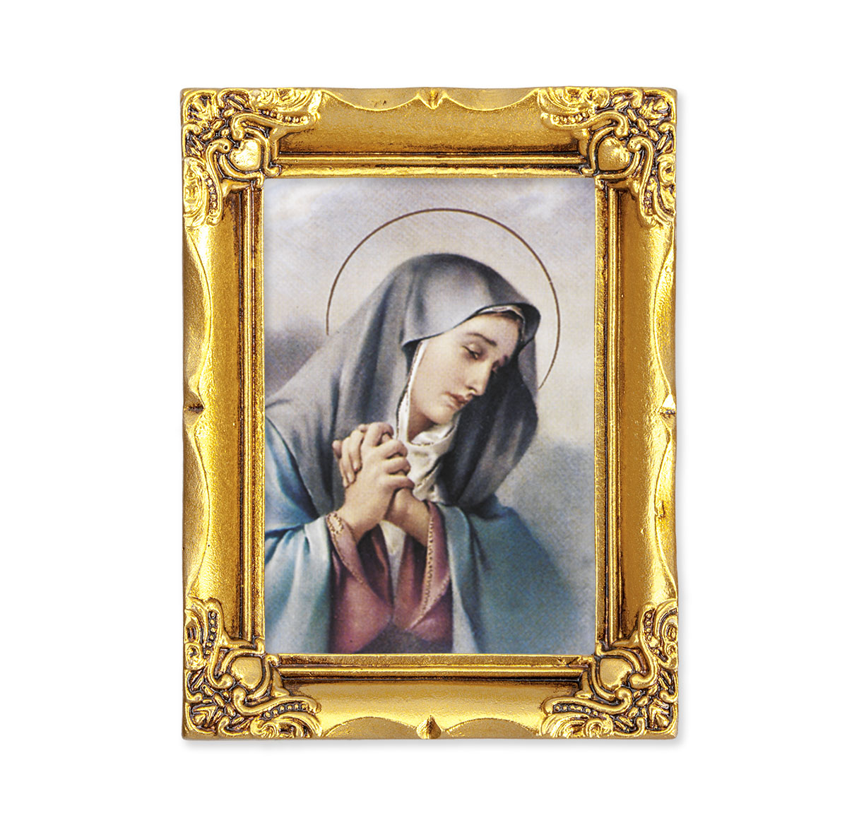 Our Lady of Sorrows Antique Gold Framed Art