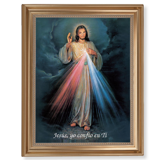 Divine Mercy (Spanish) Gold Framed Art