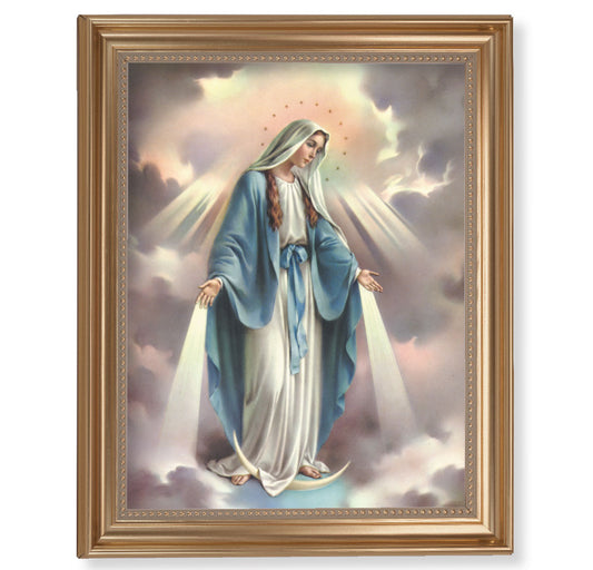 Our Lady of Grace Gold Framed Art