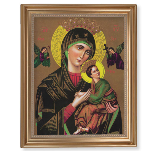 Our Lady of Perpetual Help Gold Framed Art