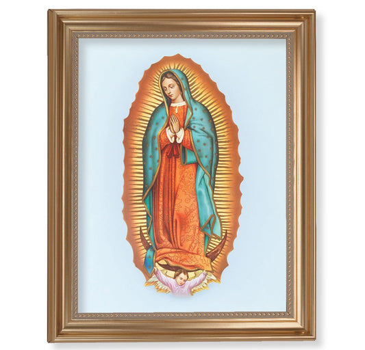 Our Lady of Guadalupe Gold Framed Art