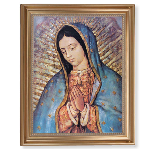 Our Lady of Guadalupe Gold Framed Art