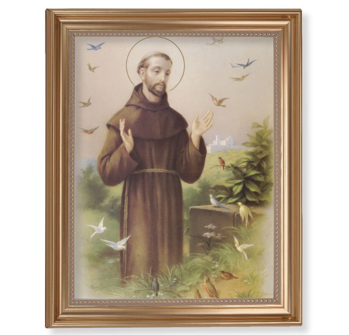 St. Francis of Jesus Gold Framed Art