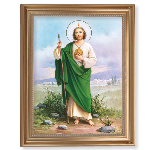 St. Jude Gold Framed Art