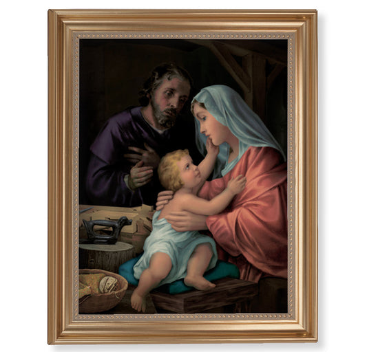 Holy Family Gold Framed Art