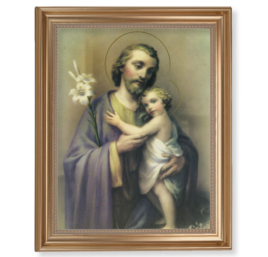 St. Joseph Gold Framed Art
