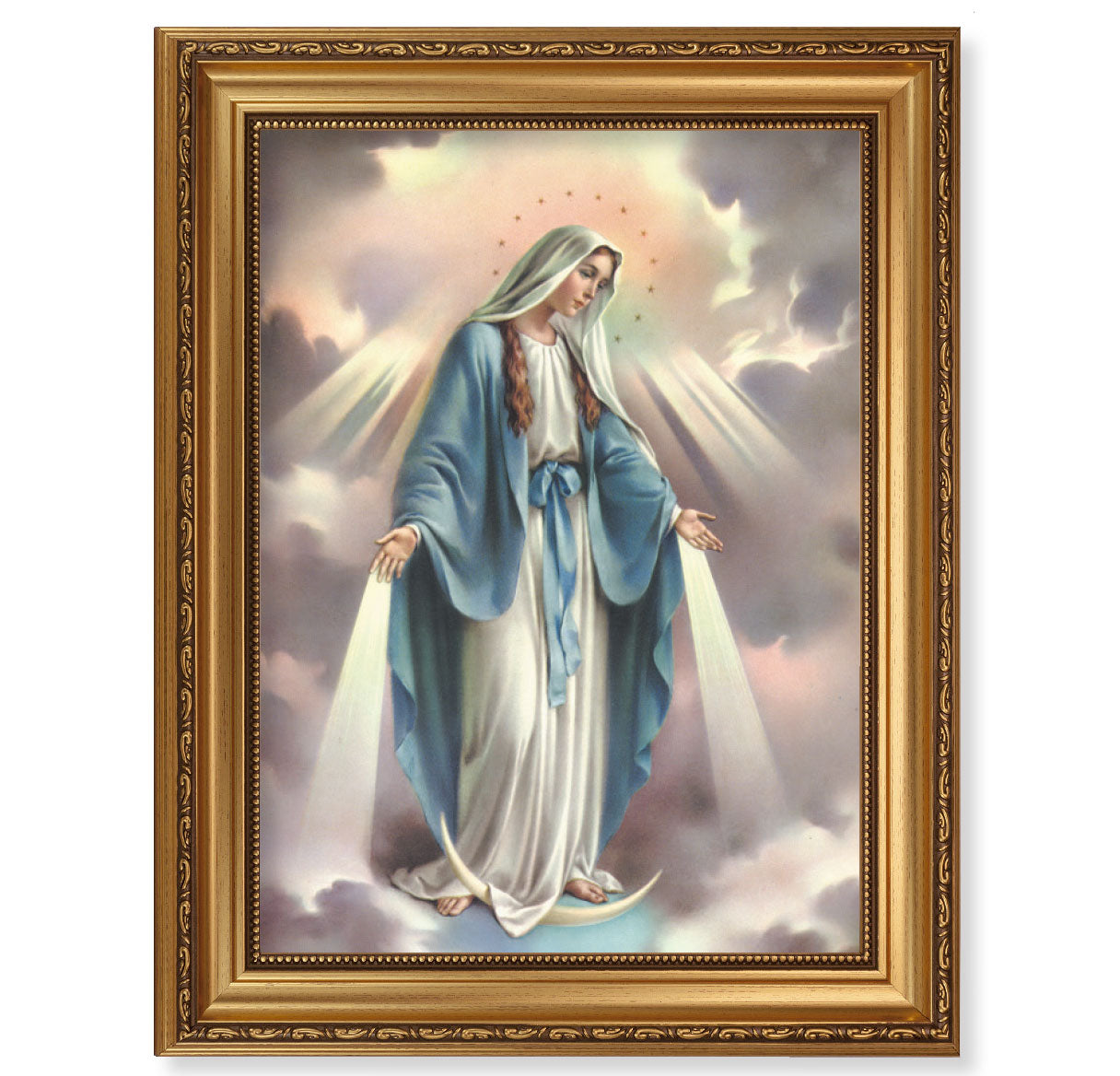 Our Lady of Grace Antique Gold Framed Art