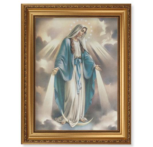 Our Lady of Grace Antique Gold Framed Art