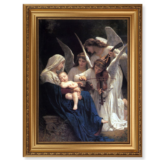 Heavenly Melody Antique Gold Framed Art