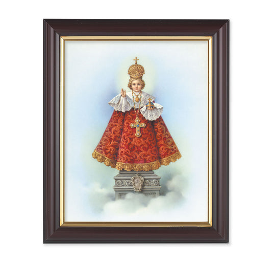 Infant of Prague Walnut Framed Art
