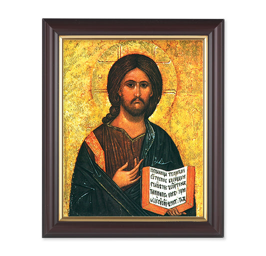 Christ The Teacher Walnut Framed Art