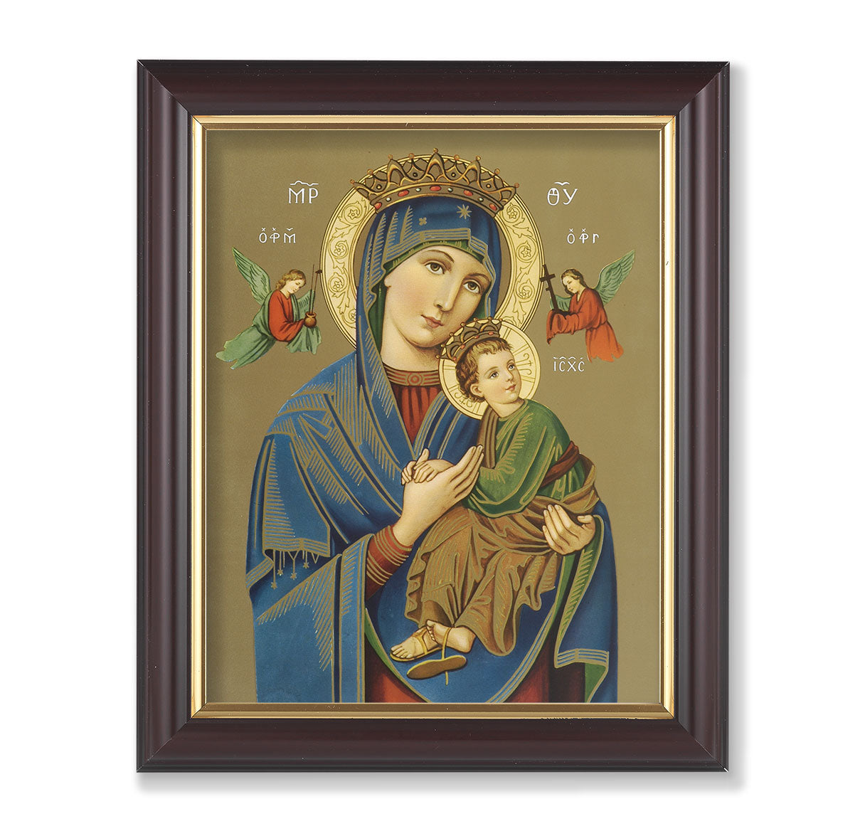 Our Lady of Perpetual Help Walnut Framed Art