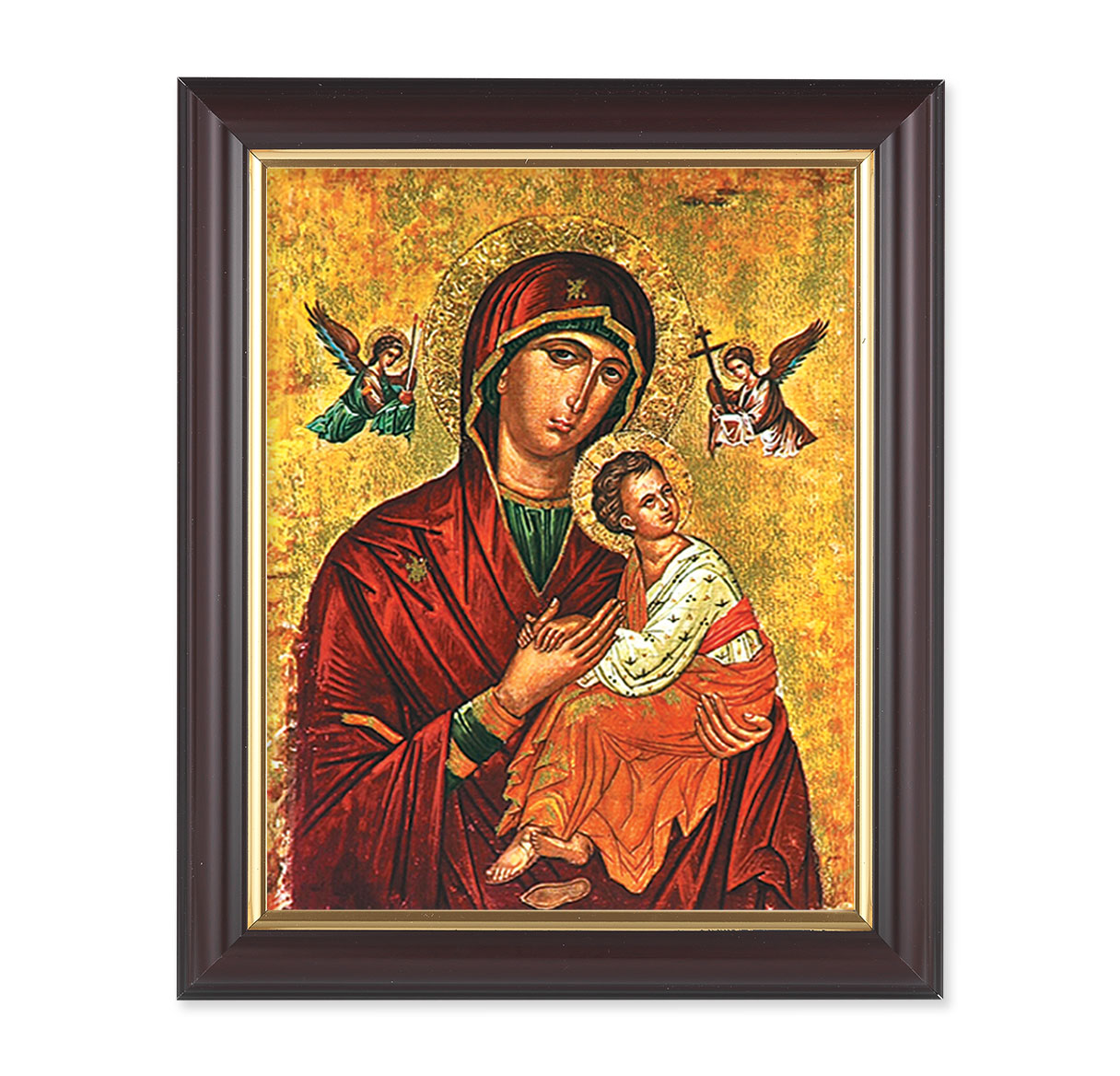 Our Lady of Passion Walnut Framed Art